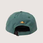 Load image into Gallery viewer, Green cap with a logo on the back against a light gray background