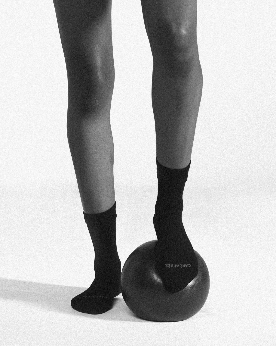 The Basic Black Crew Grip Sock
