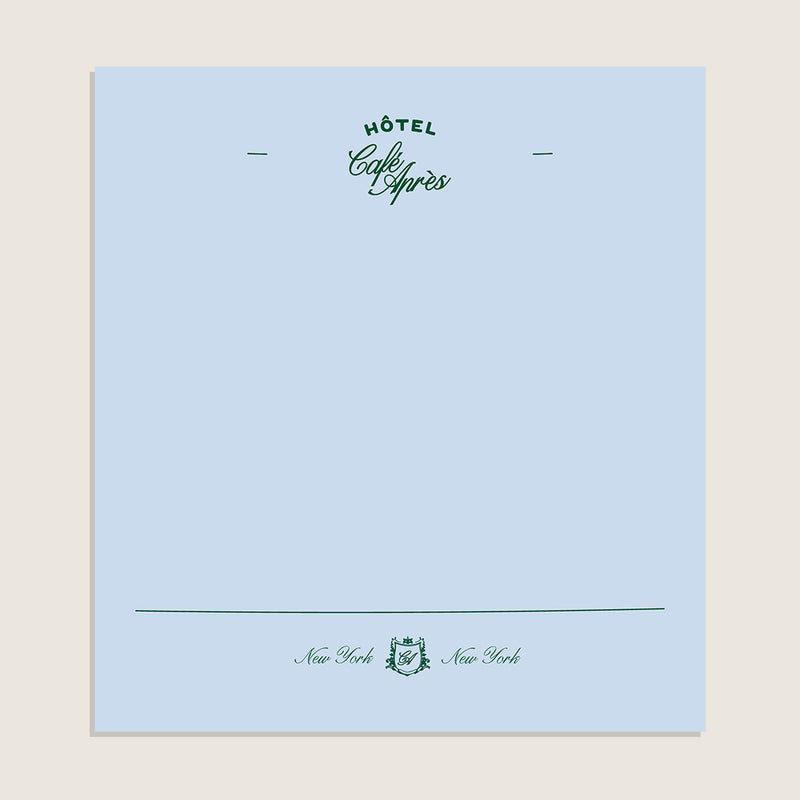 Fictional CA Hotel Notepad