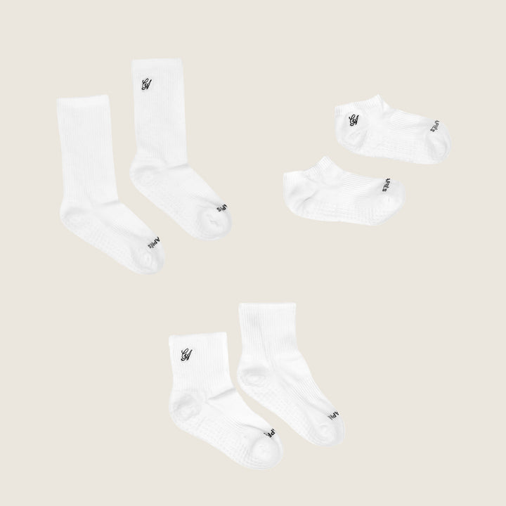 The White Grip Sock Trio