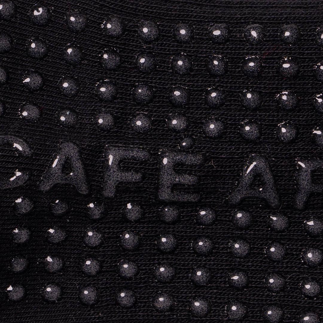 The Perry Ankle Grip Sock in Black