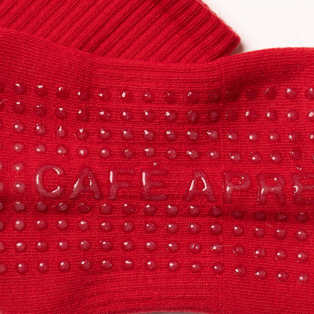 The Ellsworth Quarter Grip Sock in Scarlet