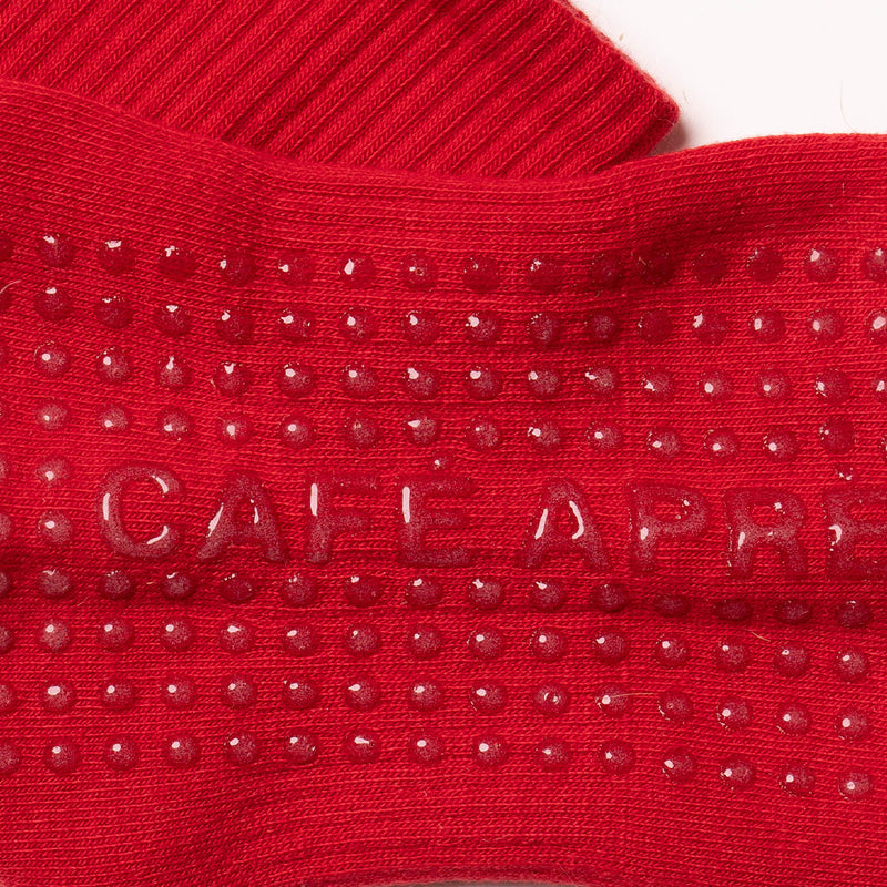The Ellsworth Quarter Grip Sock in Scarlet